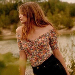 Sezane Caro Top in Sunflowers